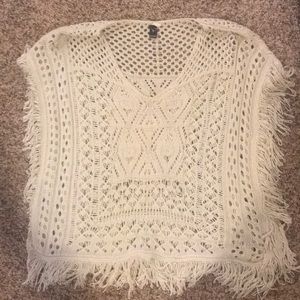 Knit poncho